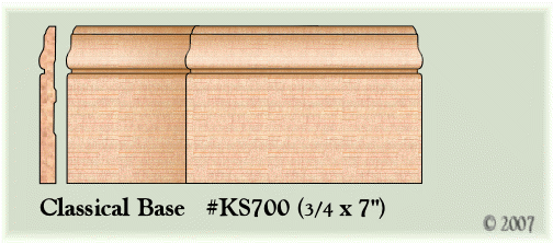 Classical Base #KS700 (3/4 x 7)