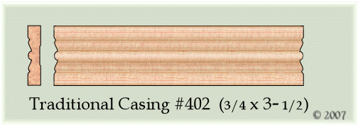 Traditional Casing #402 (3/4 x 3 1/2)