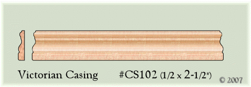 Victorian Casing #CS102 (1/2 x 2 1/2)