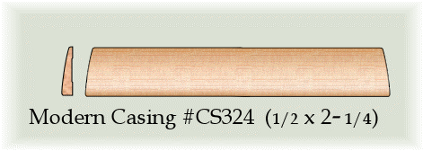 Modern Casing #CS324 (1/2 x 2 1/4)