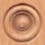 Single Bead Wood Rosette Ros B (2 1/2)